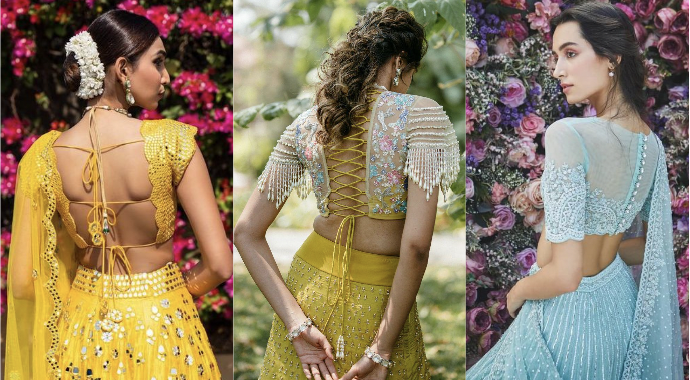 15 Evergreen and Trendy Saree Blouse Back Designs… | Saree.com By Asopalav
